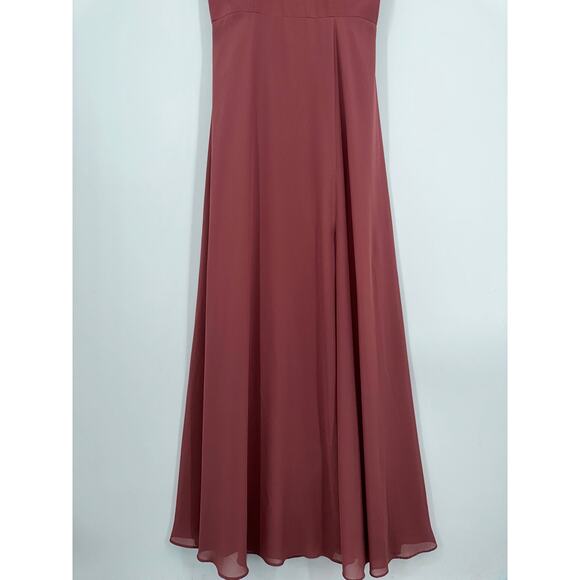 BHLDN Jenny Yoo Collection Kayla Dress Bridesmaids Maxi Gown Cinnamon Rose - Picture 6 of 15
